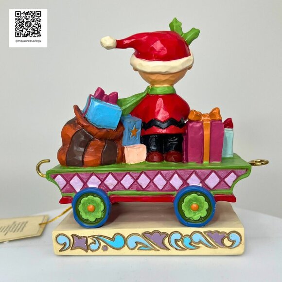 New in Box - Peanuts Charlie Brown Jim Shore Christmas Train "All Wrapped Up" - Picture 4 of 12